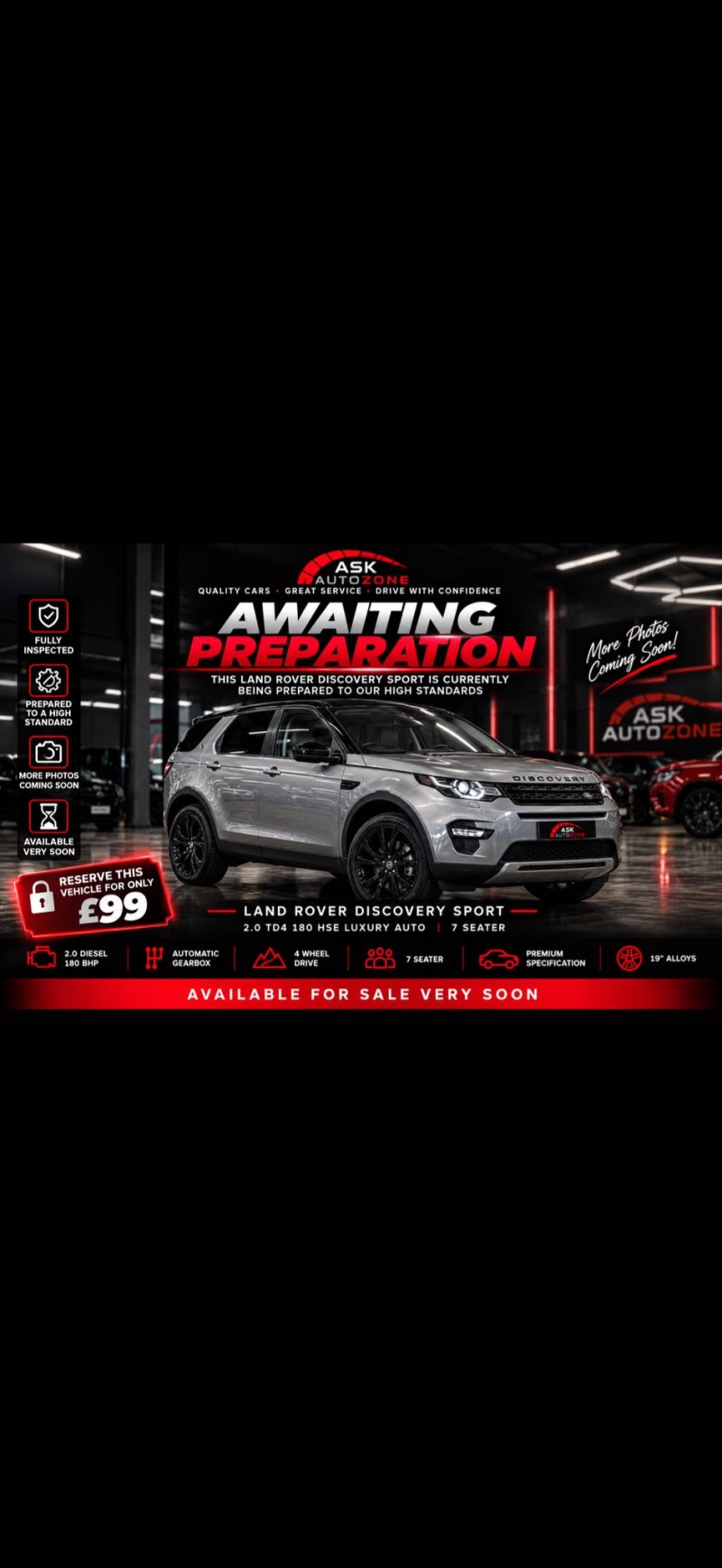 Land Rover Discovery Sport 2.0 TD4 180 HSE Luxury 5dr Auto 2015 — photo 1 of 3